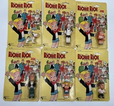 '81 Richie Rich Figures Lot of 6! Richie, Gloria, Reggie, Irona, Dollar, Cadbury