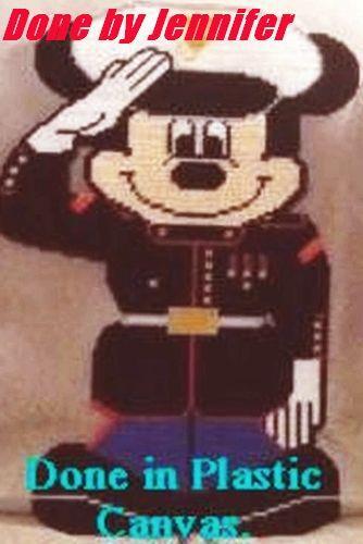CROSS STITCH+ CRAFT PATTERN Mickey Mouse Military Army Fatigues USA Soldier - Picture 7 of 16