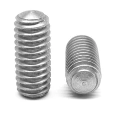 #6-32 x 3/8" Coarse Thread Socket Set Screw Oval Pt Stainless Steel 18-8