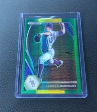 2021 Panini Prizm Draft Picks Landon Marceaux Hyper Green & Yellow Prizm 