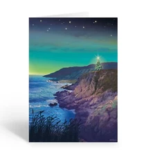 Coastal Christmas Tree Card | USA Made | 18 Boxed Holiday Cards -20159