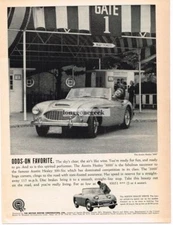 1960 Austin Healey 3000 Sports Automobile Car Vintage Print Ad 