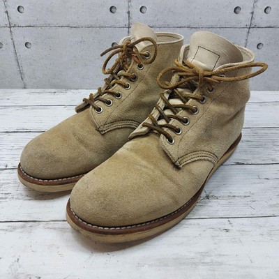 Red Wing Irish Setter Plain Toe Boots Beige Suede Men US 8E with 