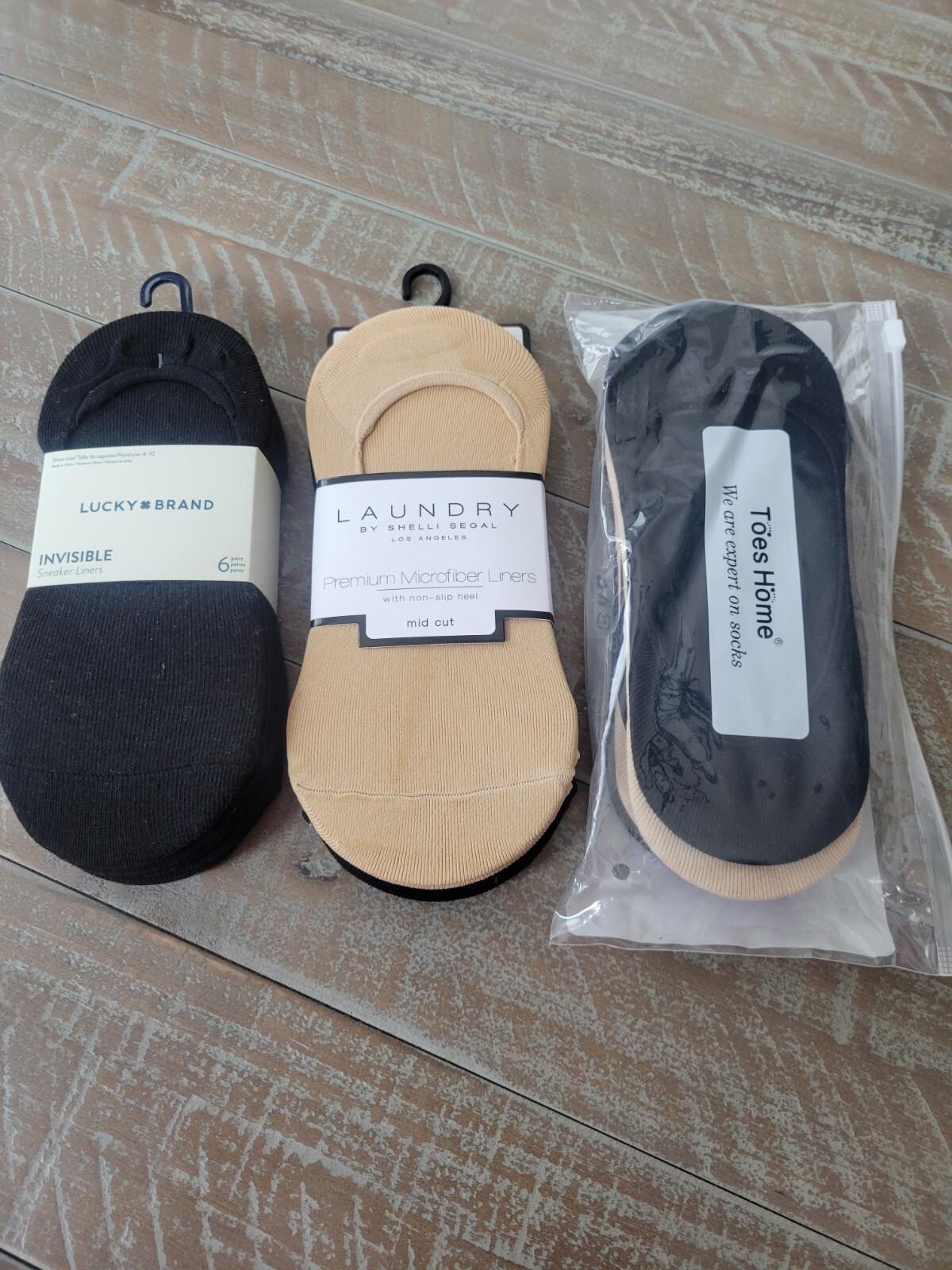 Lot Of 3 Invisible Shoe Liners Lucky Brand & Laundry By Shelli Segal