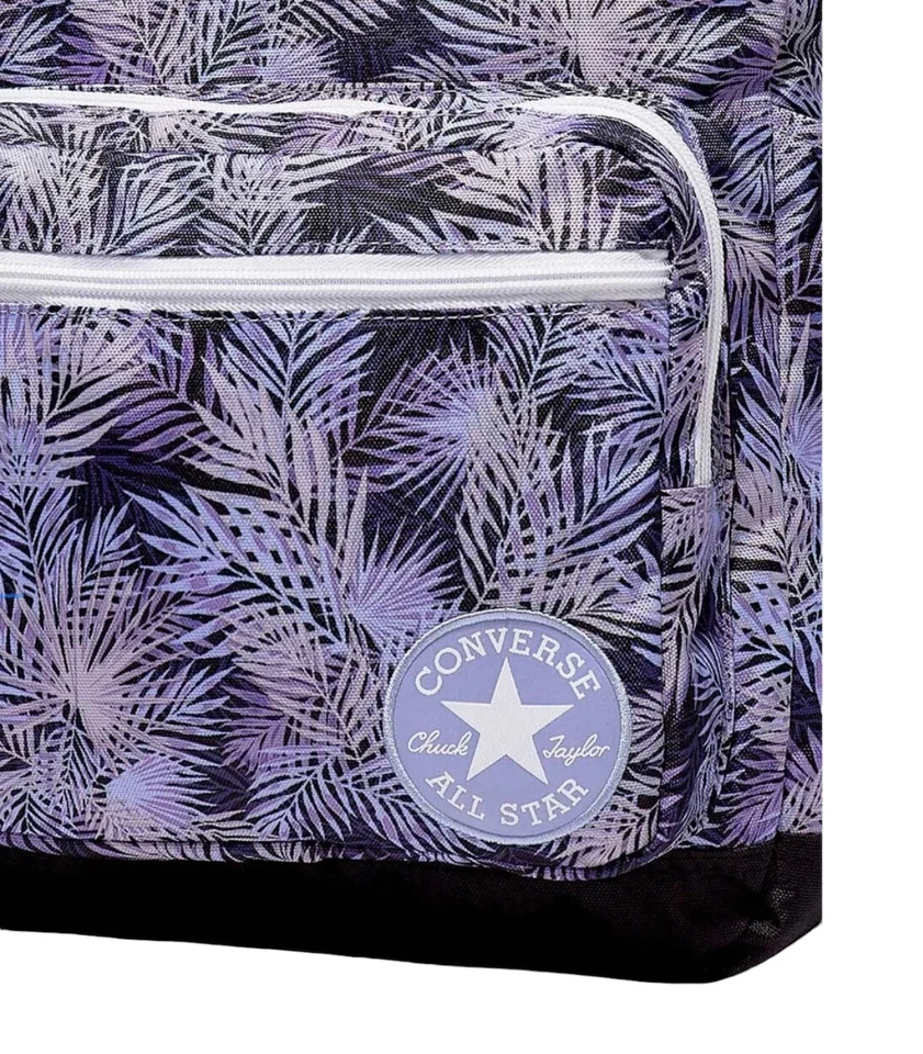 Mochila Converse Unisex Go 2 Palma Púrpura Laptop Bolsillos con Cremallera 10019901-A15 Foto 2 de 4