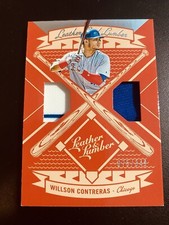 2019 Panini Leather & Lumber WILLSON CONTRERAS Cubs #LLD-WC Dual Relics #075/349