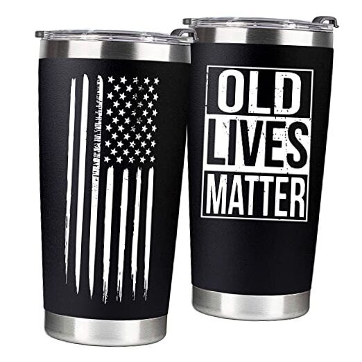 OLD LIVES MATTER & BEST DAD EVER タンブラー Amazon.com | Old Lives Matter Mug Dad Tumbler - Old Man
