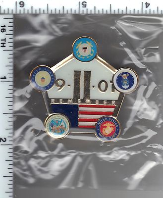 ぺんたごん 9-11-2001 Penatgon Memorial Pin (all 5 Military Branches) | eBay