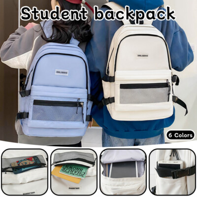 Women Men Students Travel Backpack School Bag Shoulder