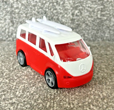 Teamsterz Camper Van 4" Vehicle Car Red HTI Toys w/ Tow Bar Toy Plastic Peace