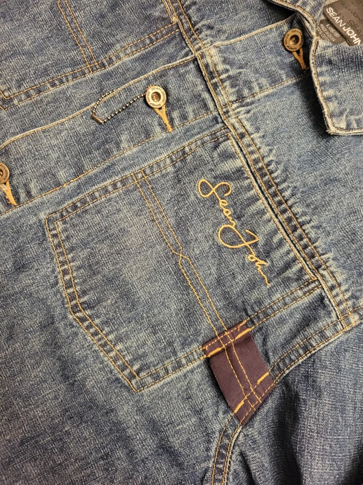 Chaqueta vaquera vintage Sean John Denim juvenil grande 16 18 Y2K años 90 retro grunge rock Foto 2 de 4