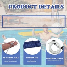 Pool Volleyball Net Set with Carry Bag for Outdoor Backyard Beach Volleyball AU