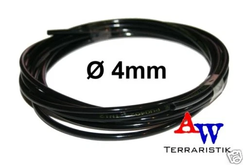 AW-TERRARISTIK Druckschlauch für Beregnungsanlage - 4mm - schwarz - Regenwald