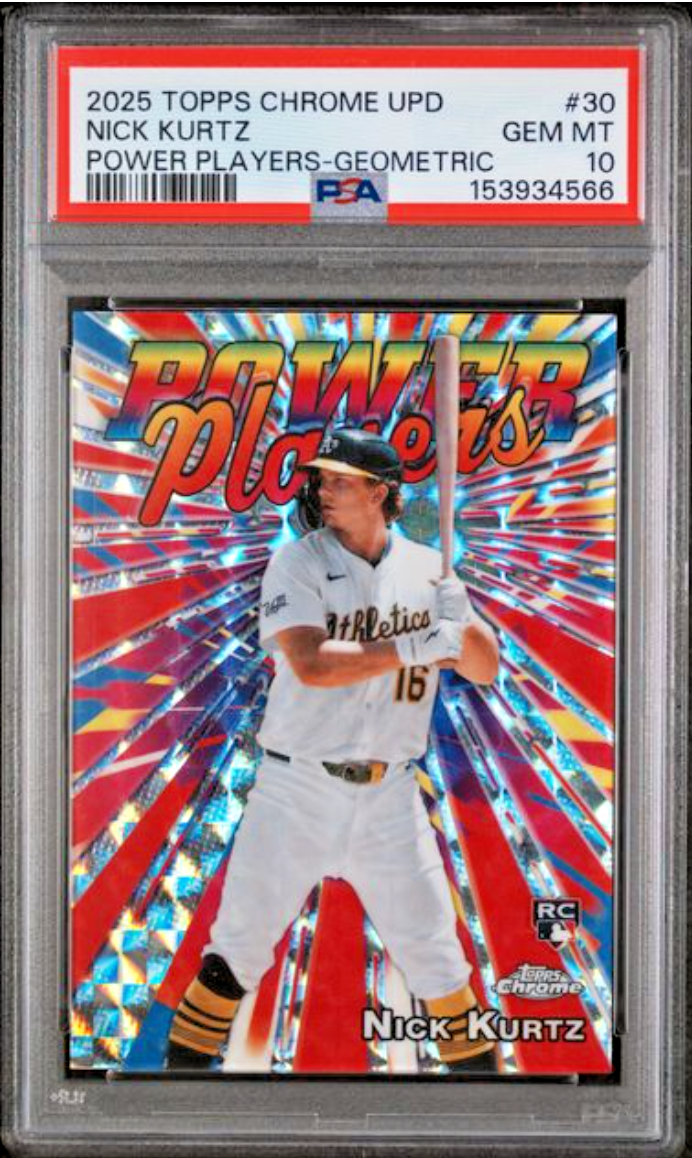 2025 Topps update ニック・カーツ　Nick z 2025 Topps Chrome Update Series - Power Players Nick Kurtz #PP-30
