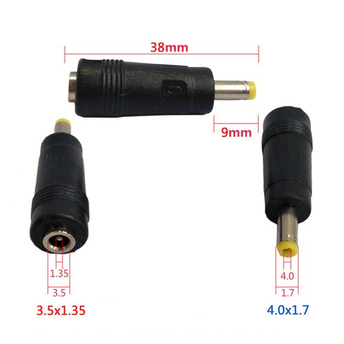 DC Jack Plug Converter Socket Adapter Female 3.5x1.35mm to Male 4017 5525 5521 - Picture 4 of 9