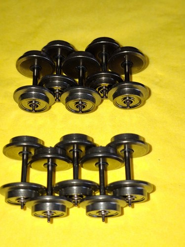 Trix Express E 36660700, 10 piezas juego de ruedas completas 11 mm 2.s.iso. Rodamientos de rodillos (66681) | Condition: Neu