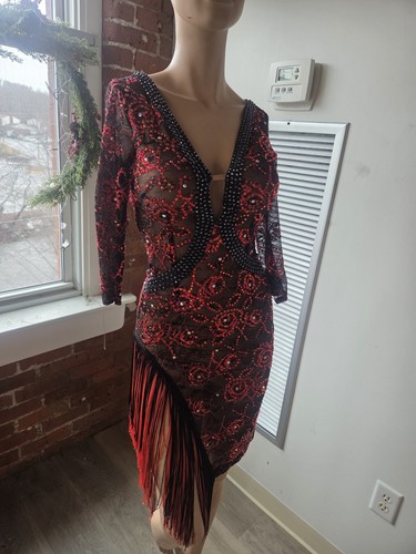 Latin Salsa Ball Dancing Competition Dress XS S "Dancewear Works"