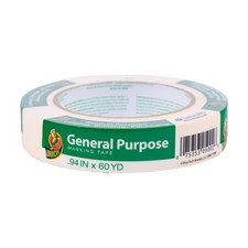 20-Pack Duck 0.94 in. W X 60 yd L Beige Regular Strength Masking Tape 1 pk