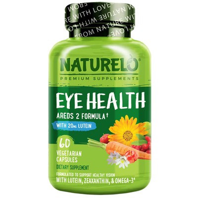 2 X  NATURELO, Eye Health, 60 Vegetarian Capsules