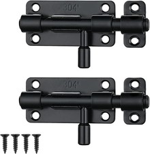 Door Barrel Slide Bolt Latch, 304 Stainless Steel Thickened Door Latch Thicken