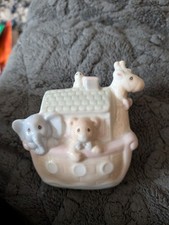 Vintage 1992 Enesco Precious Moments Noah's Ark Nite Night Light Figure Works