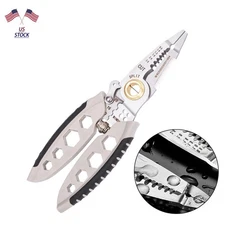 7-inch Multipurpose Wire Stripper Duty Stripping Tool for Cutting and Crimping