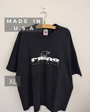 Vtg 90s Fruit of the Loom SUPERCOTTON T-Shirt XL Black Made in USA Single Stitch