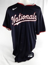 2024 Washington Nationals Richard Bleier #49 Game Issued Navy Jersey 48 674