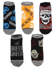 The Goonies Mix And Match Mens Womens 5 Pack Ankle Socks 9-11, Multicolor