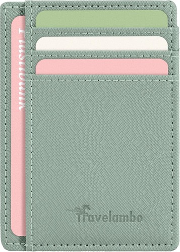 Travelambo Slim Wallet Front Pocket Minimalist Leather RFID Blocking Medium Size - 第 19/45 張圖片
