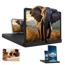 Big Screen Phone Magnifier - HD Screen Expander - Foldable Phone Stand - 12"