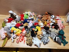 50 Huge Lot TY Beanie Babies Original MWMT'S PVC"s Included No Dupes