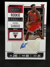 2023-24 Panini Contenders - Rookie Ticket Adama Sanogo #15 (AU, RC)