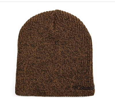 NWT Columbia Whirlibird Watch Cap Knit Beanie  Hat Black Brown Fleck Unisex