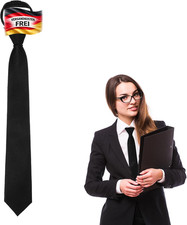 Schwarze Krawatte Für Damen,40Cm Vorgebunden...