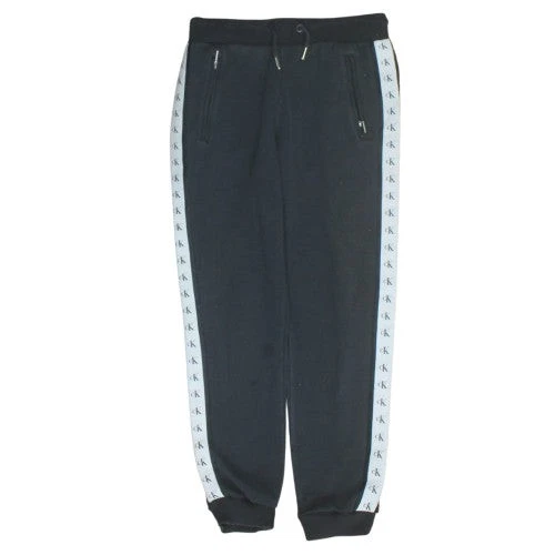Calvin Klein Jeans Men's Black Logo Jogger XS Fleece Sweatpants