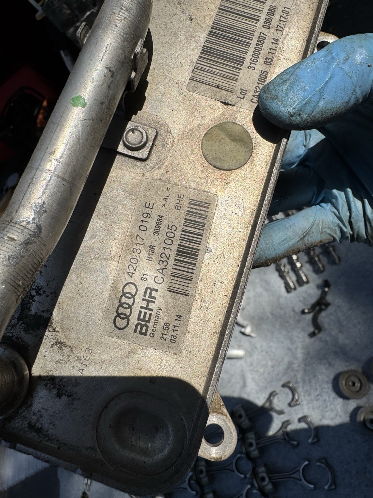 14-17 Audi R8 V10 2015 5.2L Automatic Transmission Oil Cooler ;