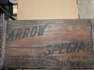 Arrow Special Beer Wood Crate, Baltimore Maryland