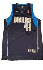 Dallas Mavericks Dirk Nowitzki 41 Swingman Jersey Adidas Mens Medium EUC
