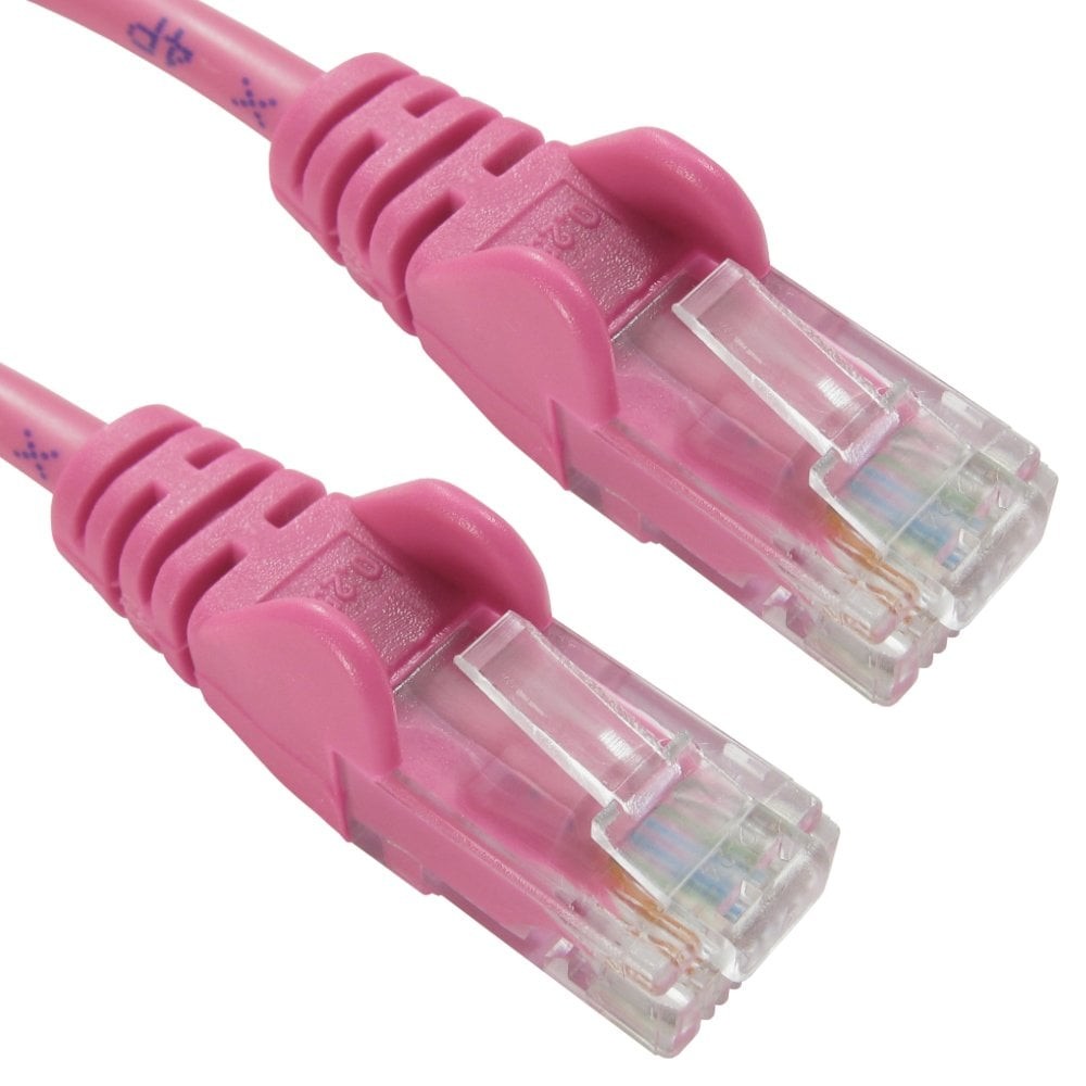 Cables Direct 1m Economy 10/100 Networking Cable - Pink