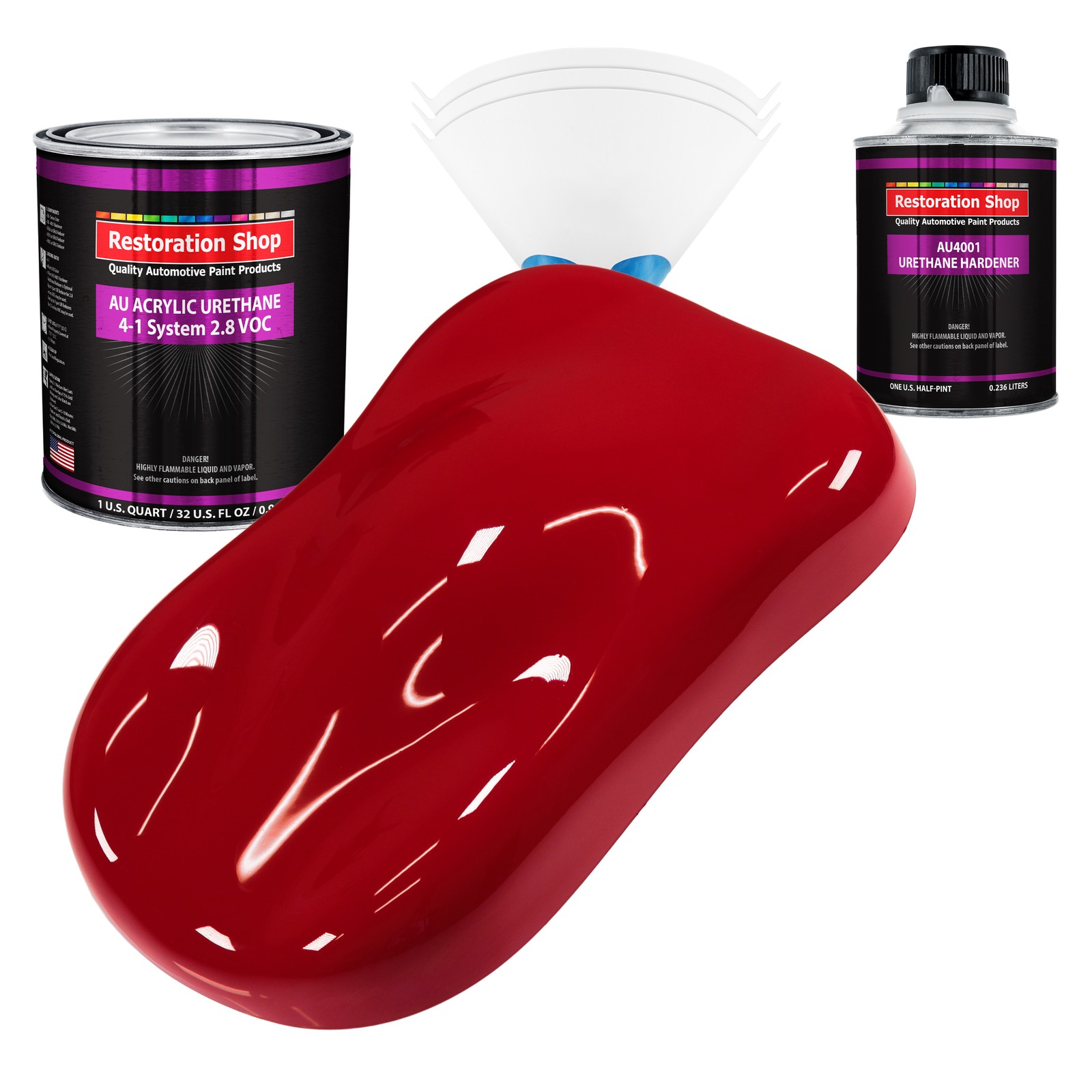 Restoration Shop Quarter Mile Red Acrylic Urethane Quart Kit Auto Paint