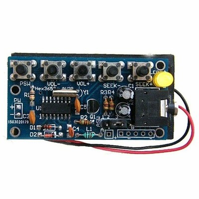 Elektronisches DIY-Kit Wireless Stereo FM Radio Receiver Module PCB 76MHz-108MHz