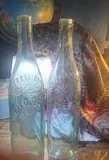 Stonyfell olive GlassBottles CoLTD  AdelaideAUS 2 light green aqua 32cms 1910’s 