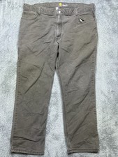 Carhartt Rugged Flex Relaxed Fit 5-Pocket Work Pants Jeans Men  s 42x30 Gray SPOT
