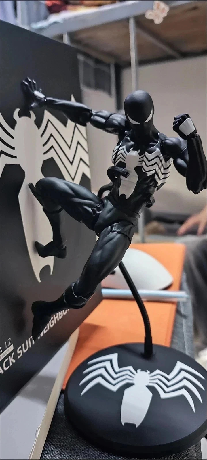 CT Toys Messtoys Symbiote Spider-Man Black Spider Action Figure Boxed (US STOCK) 5