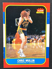 1986-87 Fleer Set-Break #77 Chris Mullin Golden State Warriors EM ROOKIE CARD. rookie card picture