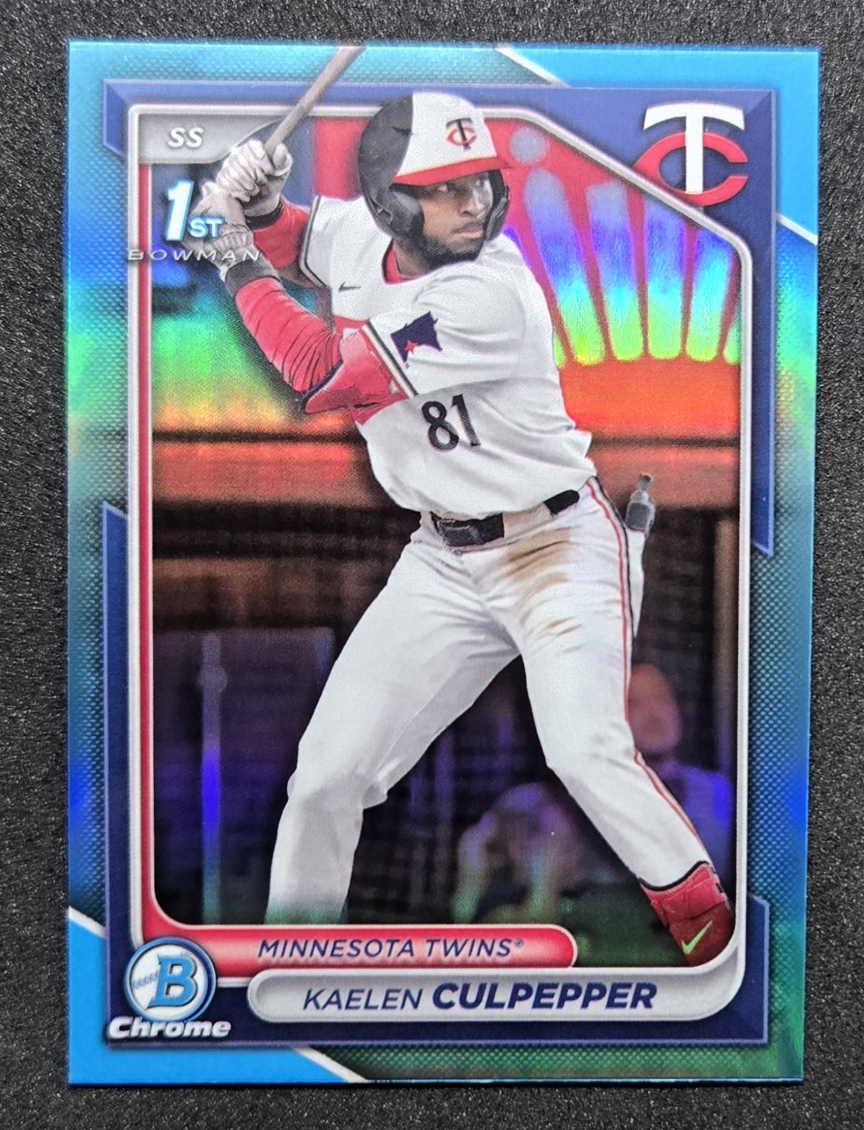 2024 Bowman Draft Chrome Kaelen Culpepper 1st Sky Blue Refractor #BDC-98 TWINS