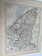 1902: Map Of Greece & Bosnias Servia Serbia Montenegro WW #37 Antique Print