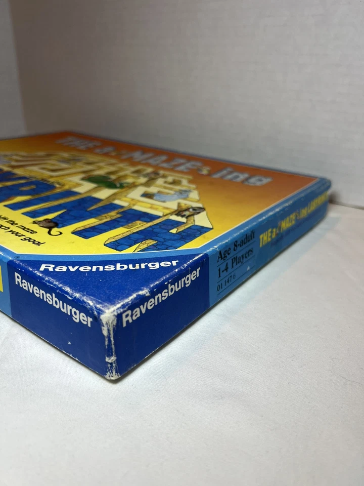 The A-Maze-ing Labyrinth 1988 Ravensburger Board Game Amazing missing Card Read - Image 3 of 4