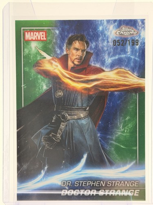 #ad Topps Chrome Marvel Studios DR. STEPHEN STRANGE DOCTOR STRANGE Green 199 #65 $5.99
